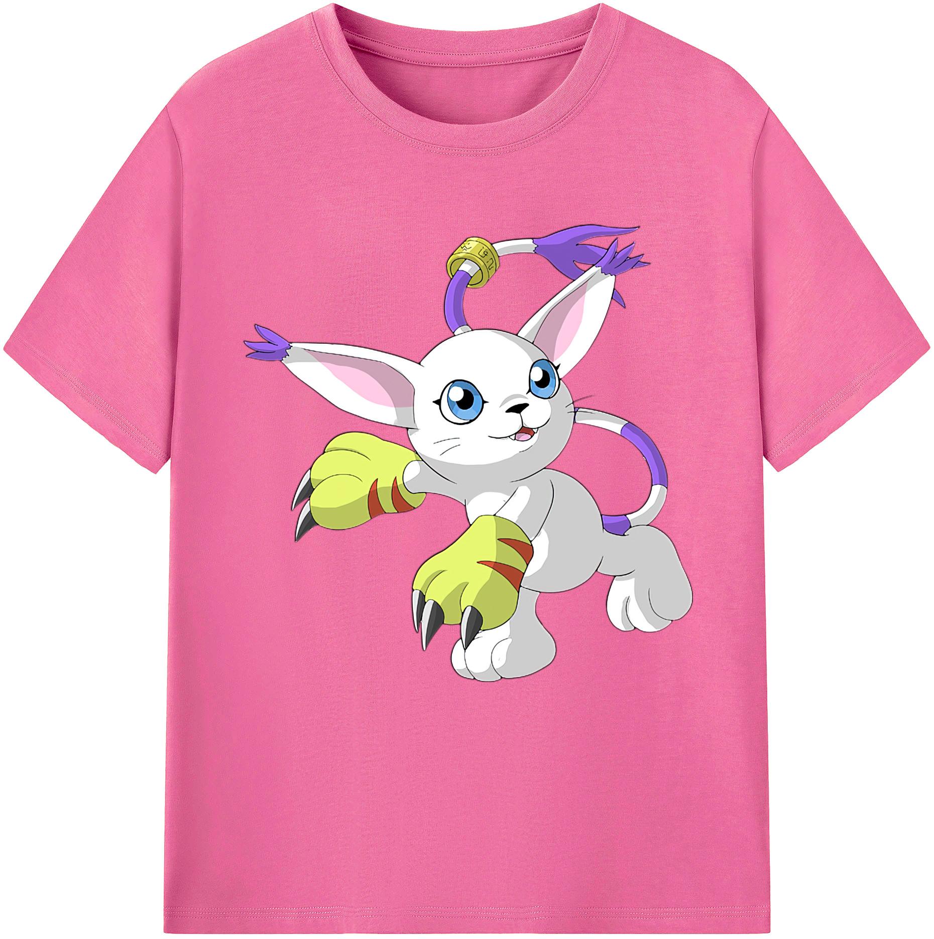 （画像用） Digimon デジタルモンスター/デジモン レディースカジュアルプリントTシャツ（綿100％）